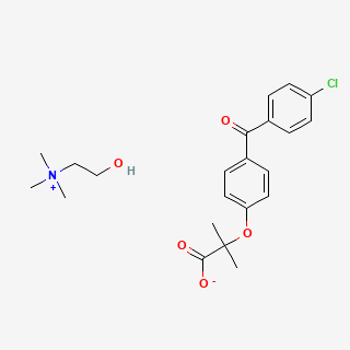 Choline fenofibrate — 2D structure