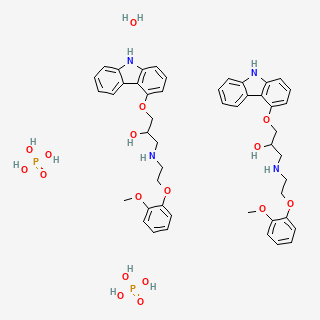 Carvedilol dihydrogen phosphate hemihydrate — 2D structure