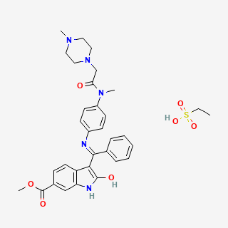 Nintedanib esylate — 2D structure