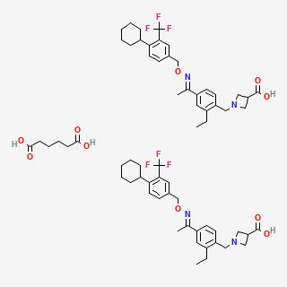 Siponimod adipic acid — 2D structure