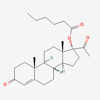 Hydroxyprogesterone caproate — 2D structure