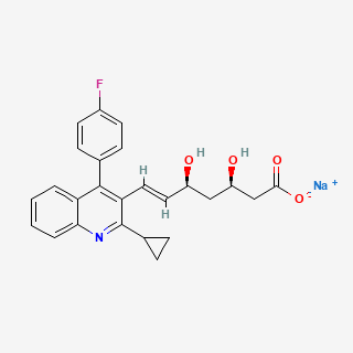 Pitavastatin sodium — 2D structure