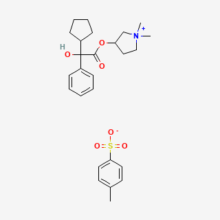 Glycopyrrolate tosylate — 2D structure