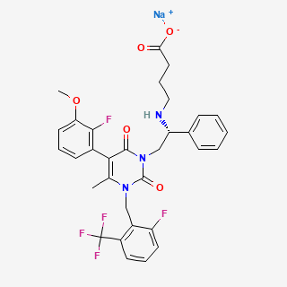 Elagolix sodium — 2D structure