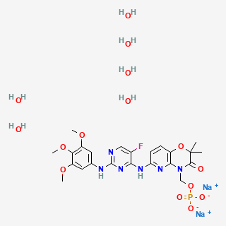 Fostamatinib disodium hexahydrate — 2D structure