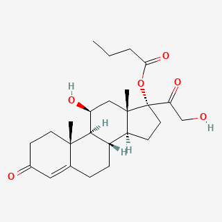 Hydrocortisone butyrate — 2D structure