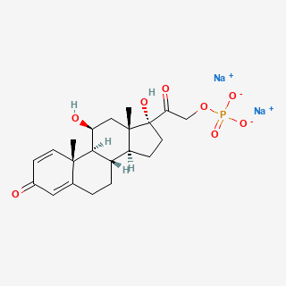 Prednisolone sodium phosphate — 2D structure