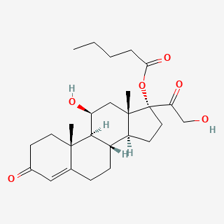 Hydrocortisone valerate — 2D structure