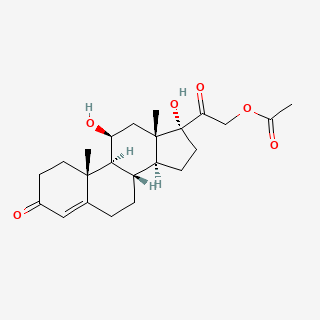 Hydrocortisone acetate — 2D structure