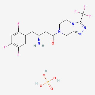 Sitagliptin phosphate anhydrous — 2D structure