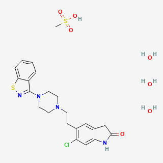 Ziprasidone mesilate trihydrate — 2D structure