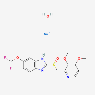 Pantoprazole sodium sesquihydrate — 2D structure