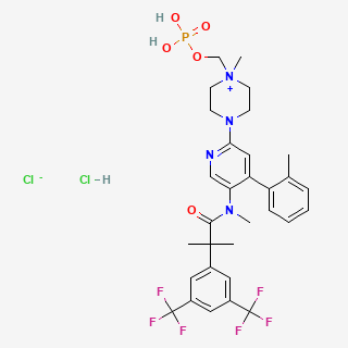 FOSNETUPITANT CHLORIDE HCl — 2D structure