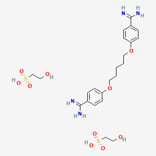 Pentamidine isethionate — 2D structure