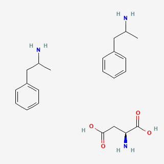 Amphetamine aspartate — 2D structure